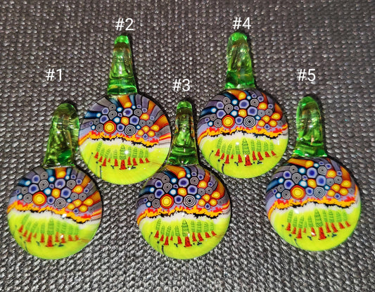 Murrine cane #22 pendant