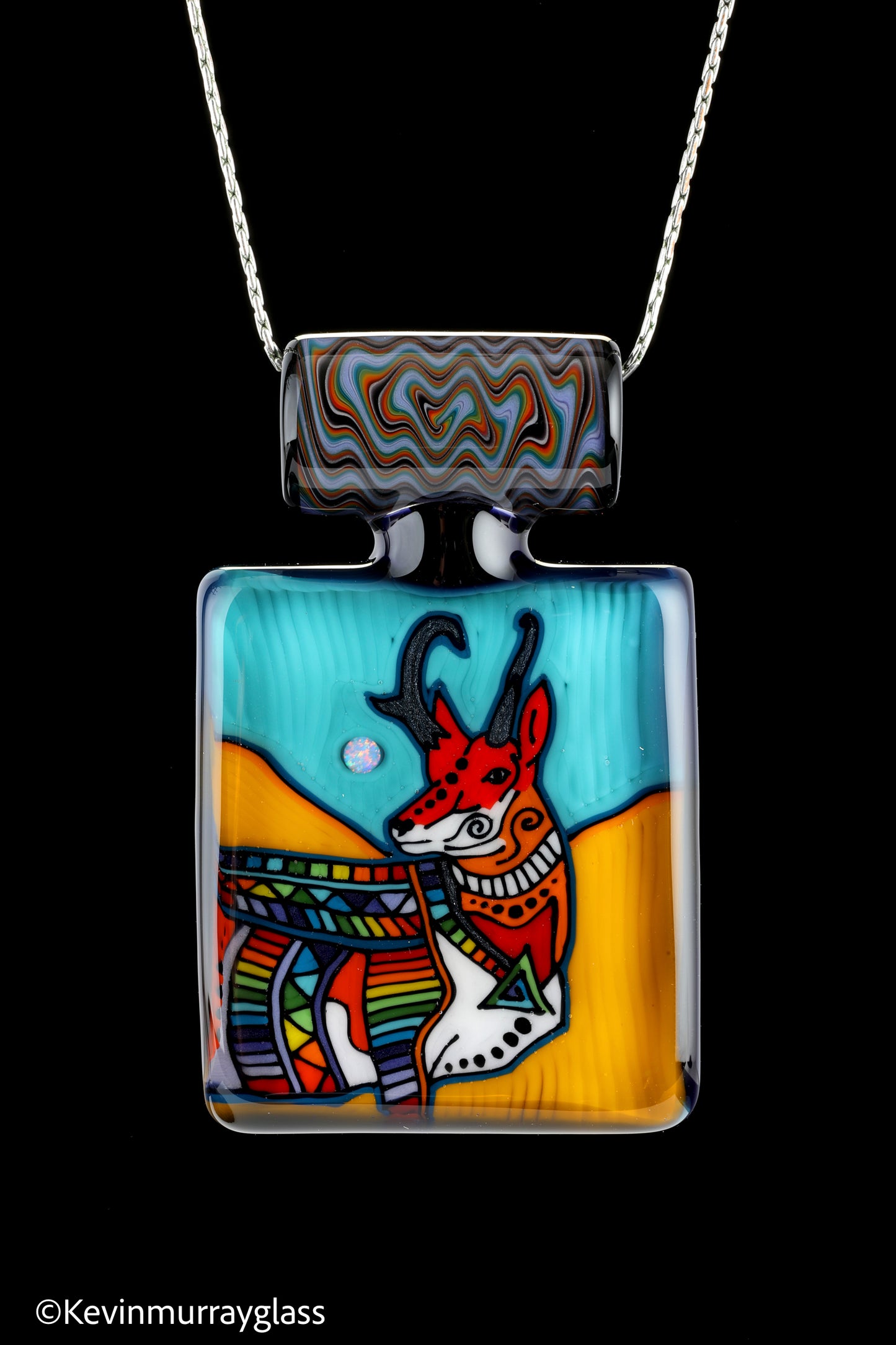 Pronghorn antelope pendant